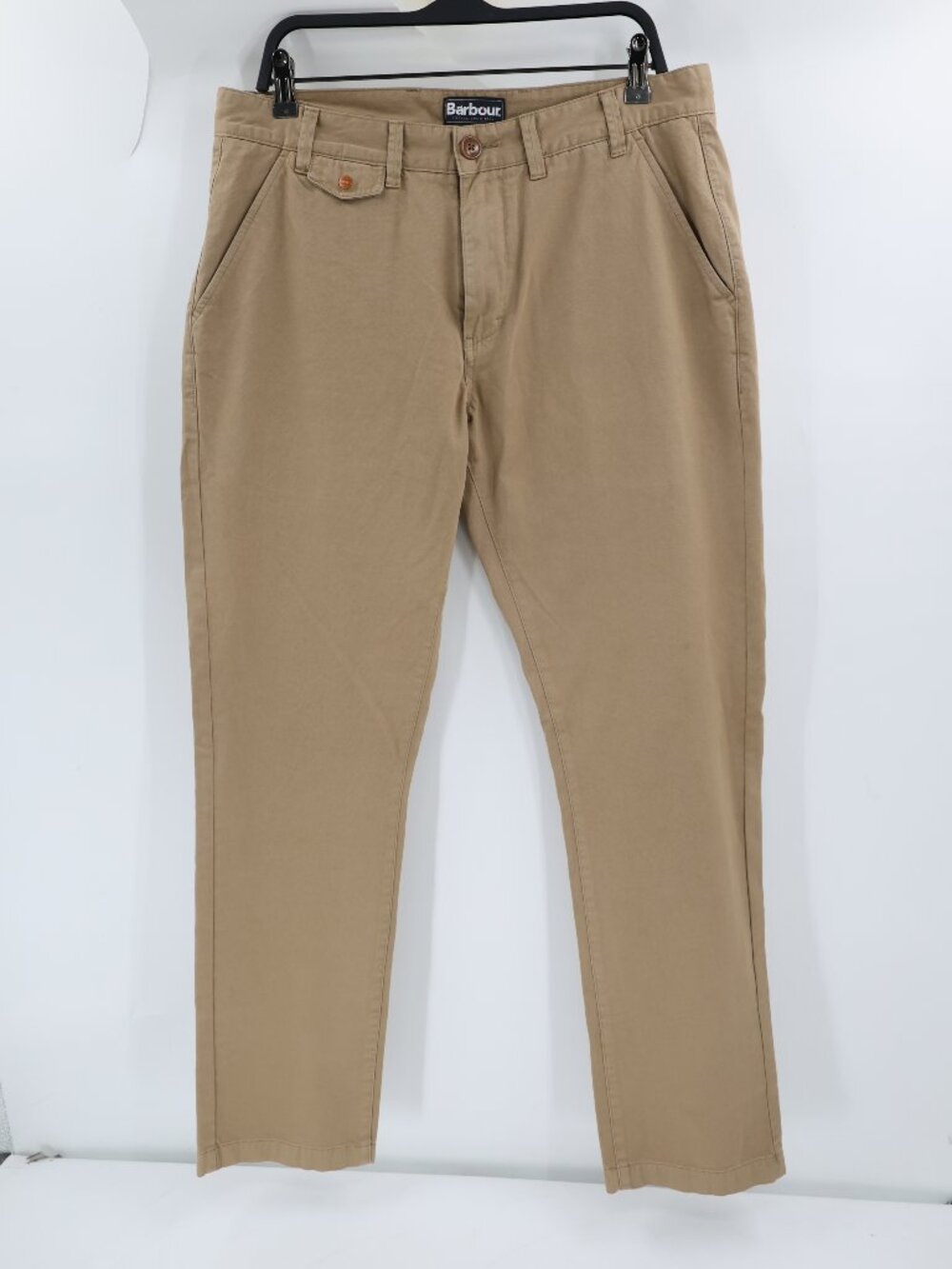 Barbour Pants Mens 36 Regular Fit Flat Front Straight Leg Chino Cotton utility